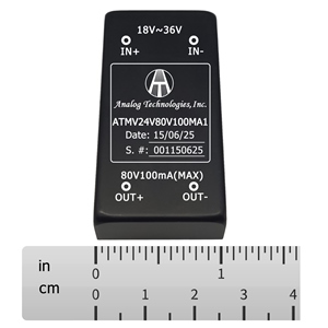 8W Isolated DC-DC Power Module ATMV24V80V100MA1